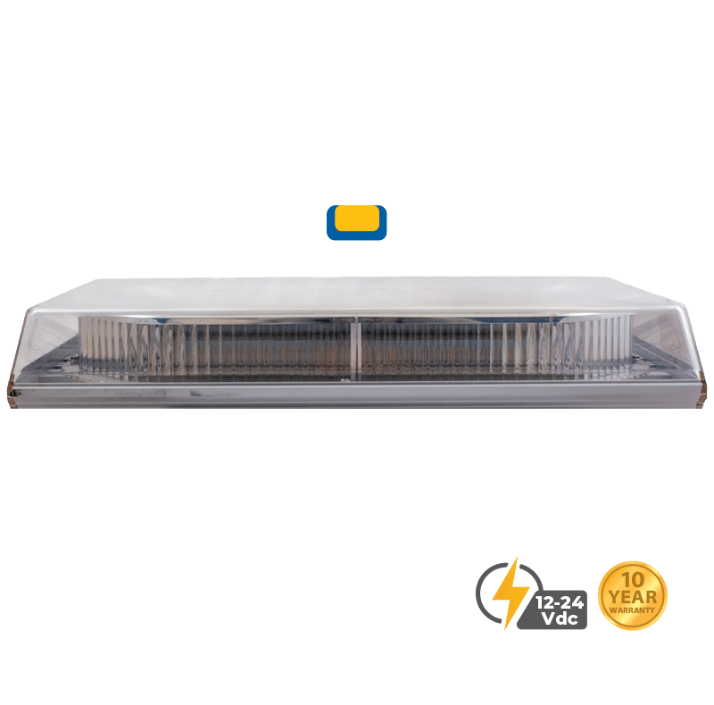 AMBER 360 BLUE REAR ONLY APOLLO FLEET PLUS 16″ LED MINI LIGHTBAR – PERMANENT MOUNT #S16384
