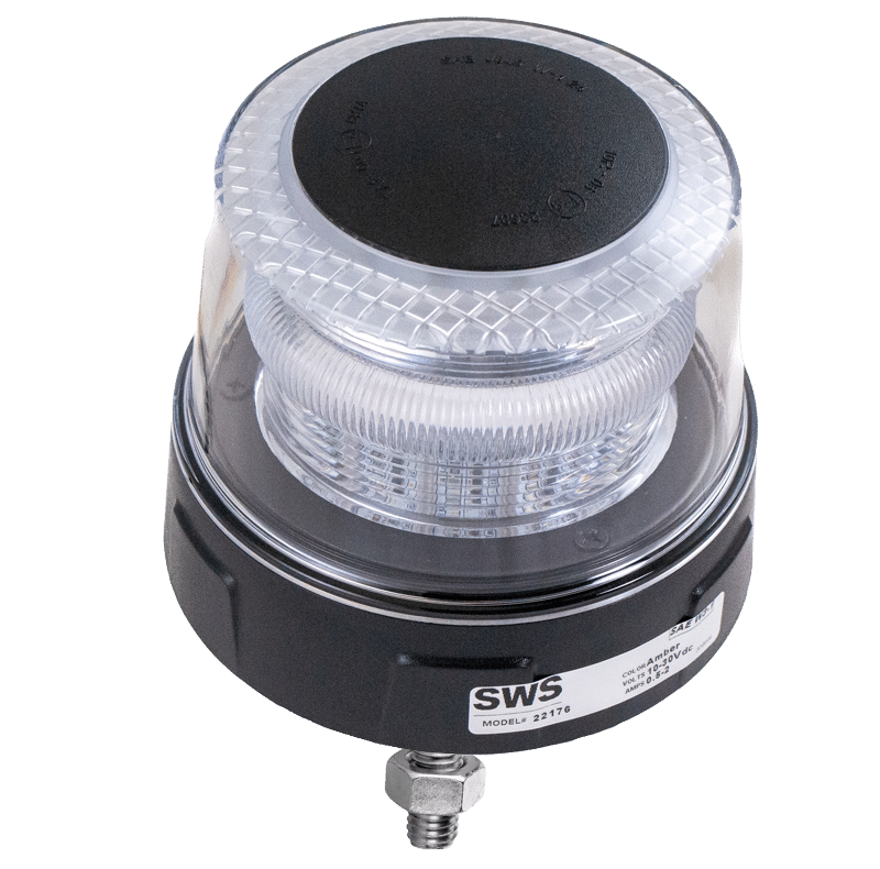 AMBER EMITTING SINGLE BOLT SELECT SERIES LED BEACON #22176
