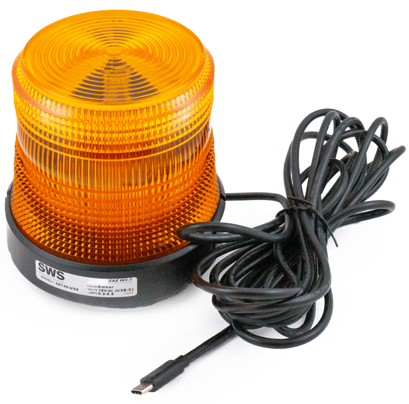 USB-C/AC AMBER LOW PROFILE MAGNETIC MOUNT SELECT SERIES BEACON #20740-U00