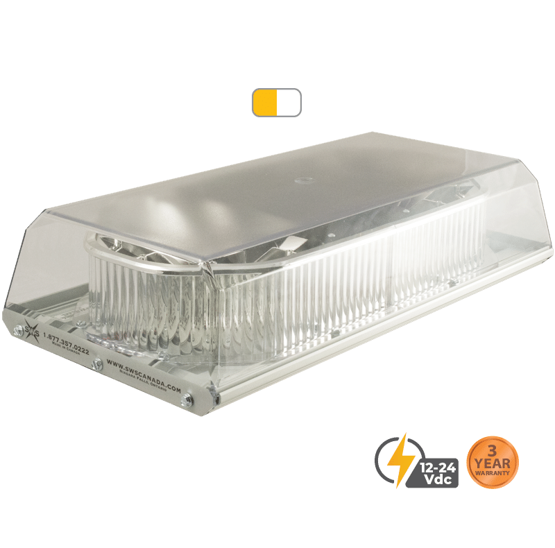 DUAL COLOUR AMBER WHITE 16" APOLLO LOW PROFILE SELECT LED MINI LIGHTBAR #16194