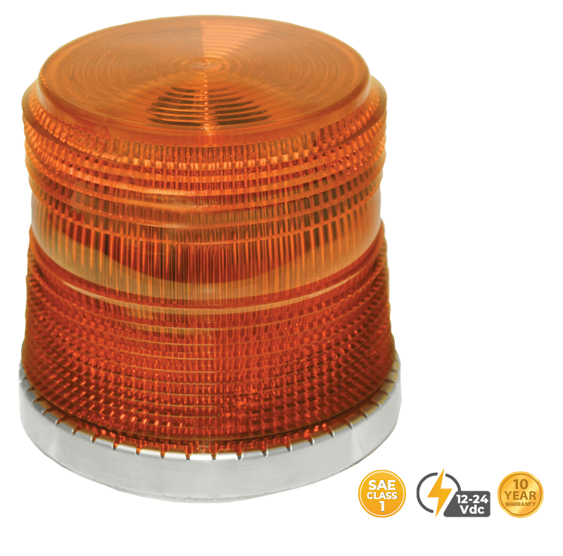 AMBER LOW PROFILE FLEET PLUS LED BEACON #20790