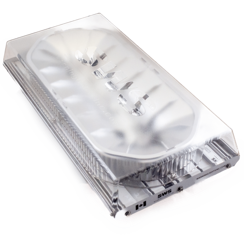 AMBER & BLUE 16" LOW PROFILE FLEET LED SLIM MINI LIGHTBAR PERMANENT MOUNT #S16399C
