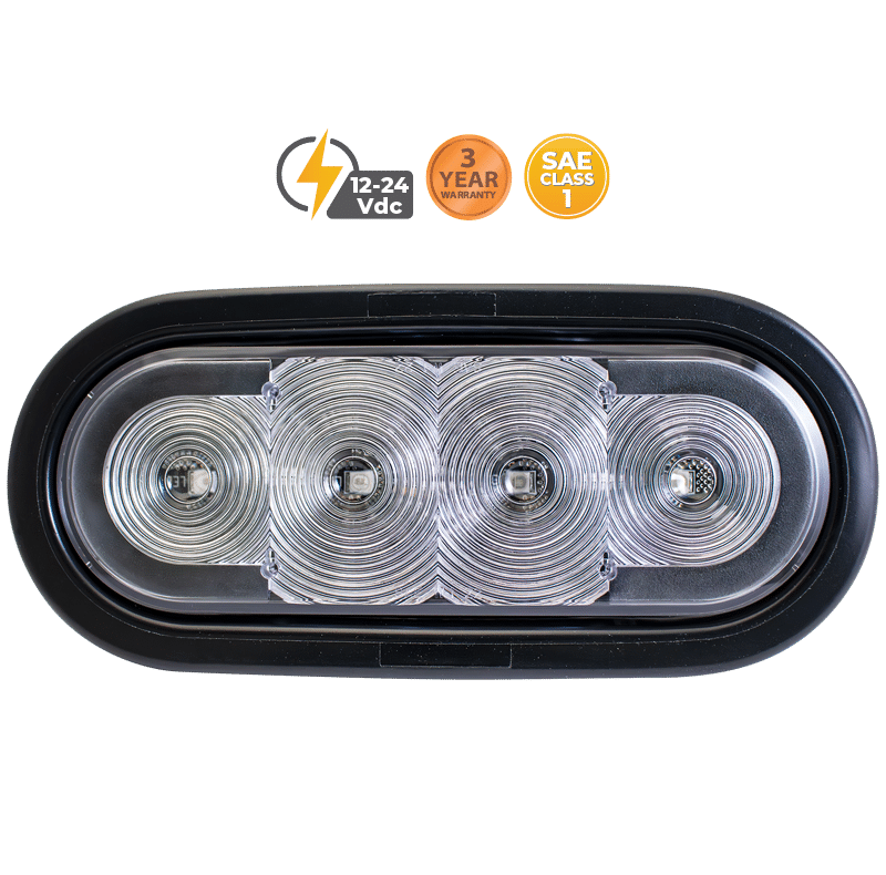 6″ OVAL GROMMET MOUNT AMBER TRUCK LIGHT #80015