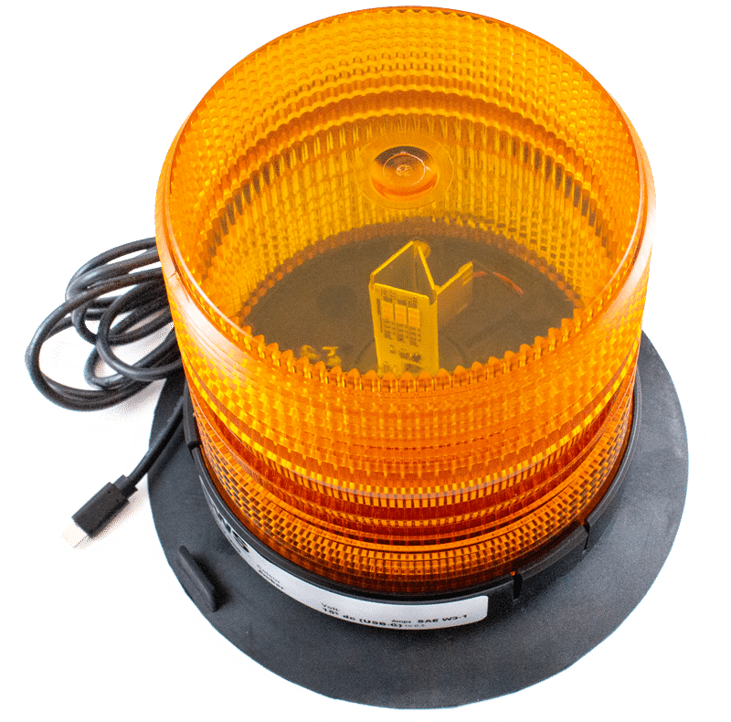 AMBER MEDIUM PROFILE SELECT SERIES LED BEACON USB-C VACUUM MAGNETIC #23426V-U00