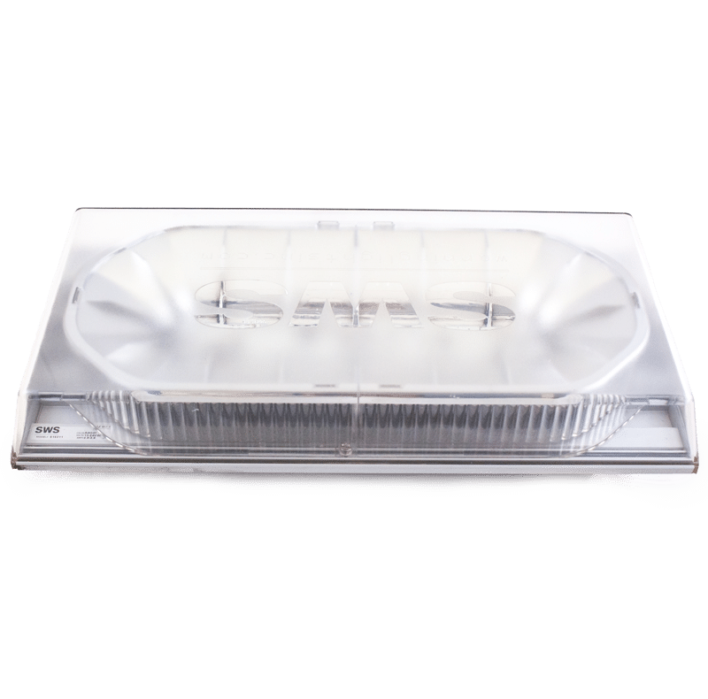AMBER & BLUE 16" LOW PROFILE FLEET LED SLIM MINI LIGHTBAR PERMANENT MOUNT #S16399C