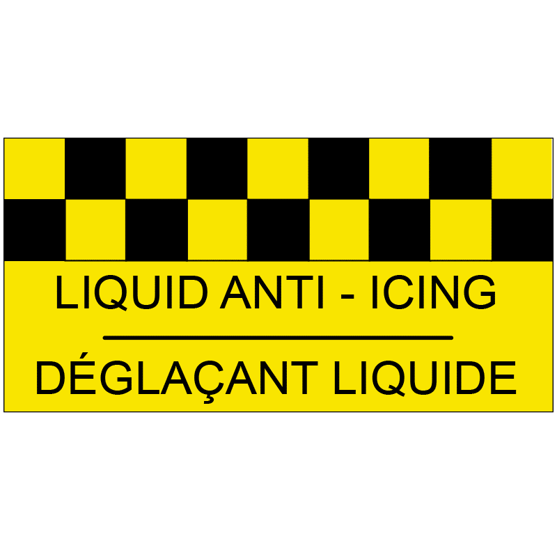 RETROREFLECTIVE CHECKERBOARD 6' X 3' YELLOW AND BLACK LIQUID ANTI-ICING #405002
