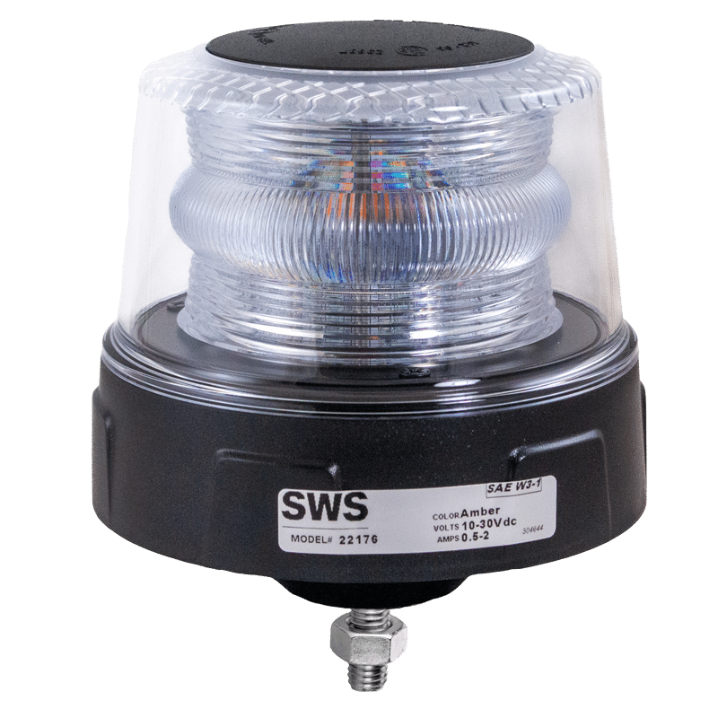 AMBER EMITTING SINGLE BOLT SELECT SERIES LED BEACON #22176