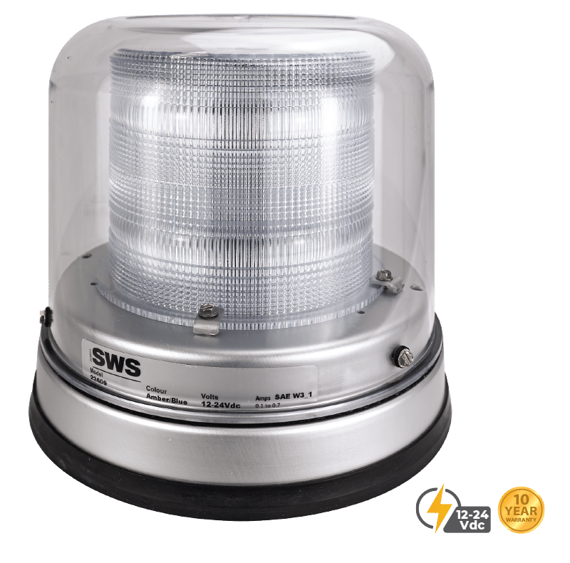 AMBER / BLUE HIGH PROFILE FLEET PLUS DUAL COLOUR LED BEACON #22609