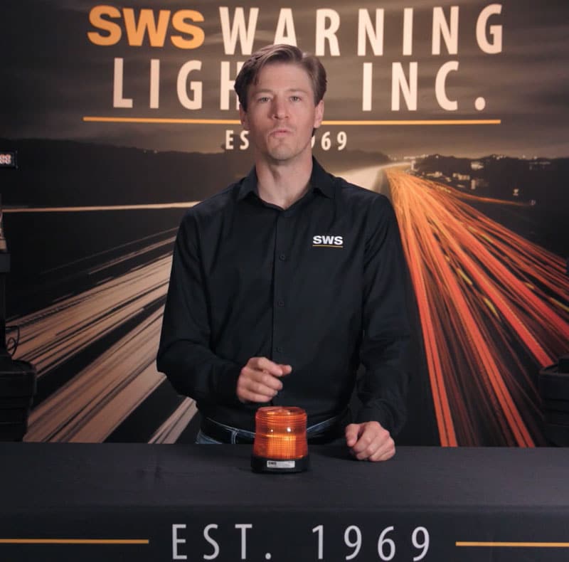 AMBER LOW PROFILE FLEET PLUS LED BEACON #20796