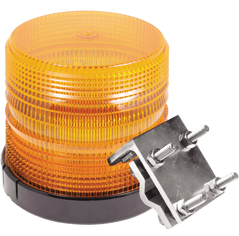 AMBER MEDIUM PROFILE FLEET LED BEACON MIRROR MOUNT #27061