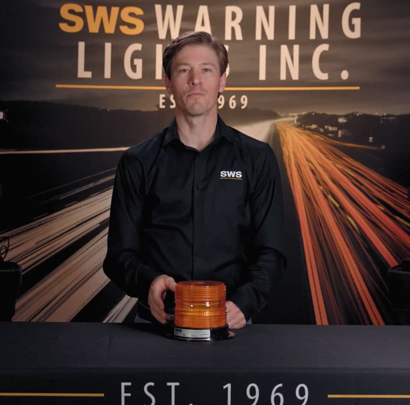 AMBER MEDIUM PROFILE FLEET LED BEACON #23400B