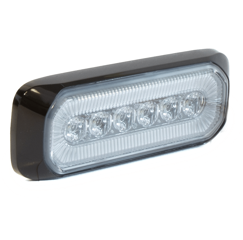 DUAL FUNCTION WHITE PERIMETER LIGHT 6 LED WITH HALO 18 LED #83022