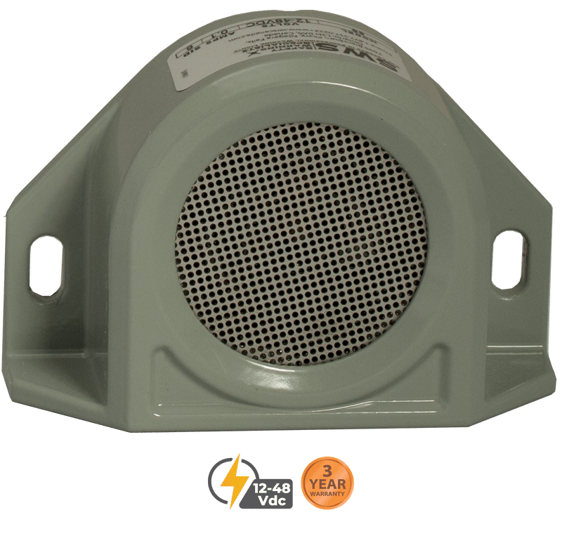 BACKUP ALARM WITH DIE-CAST HOUSING 87-112DB #60